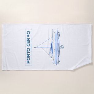 Porto Cervo Sardinia Luxury Yacht Beach Towel