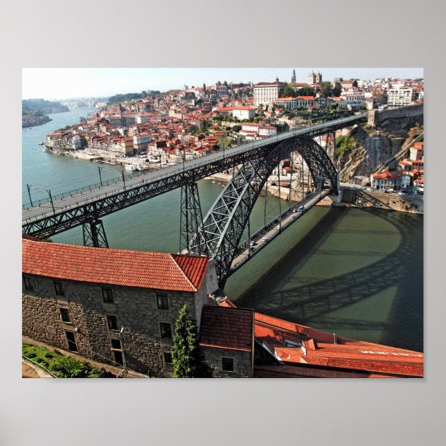 Porto city Iron Bridge, Portugal Poster (Front)