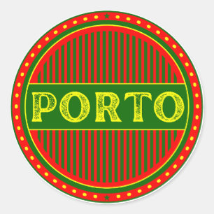 Porto City Pride Emblem – Portuguese Identity Classic Round Sticker