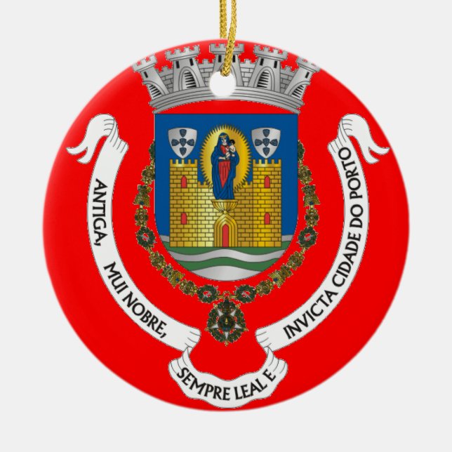 Porto Crest Christmas Ornament (Front)
