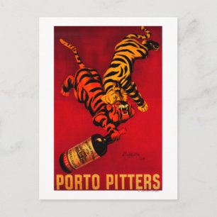 Porto Pitters Vintage PosterEurope Postcard