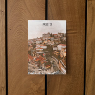 Porto Portugal Architecture City View Postcard