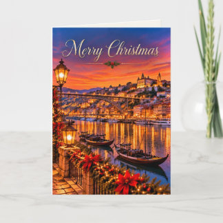 Porto Portugal Merry Christmas Holiday Card