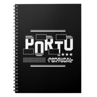 Porto Portugal Modern Typography Travel Design Notebook