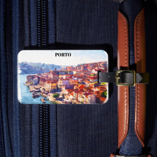 Porto Portugal Panorama View Luggage Tag