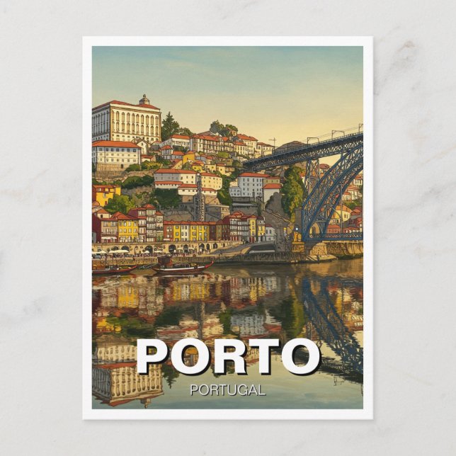 Porto Portugal Travel Postcard (Front)