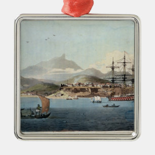 Porto Praya in the Island of St. Jago, plate 4 fro Metal Tree Decoration