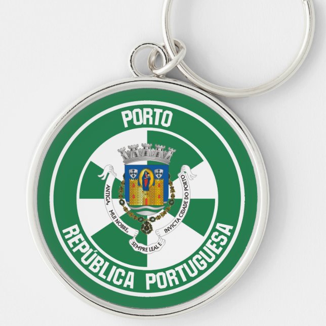 Porto Round Emblem Key Ring (Front)