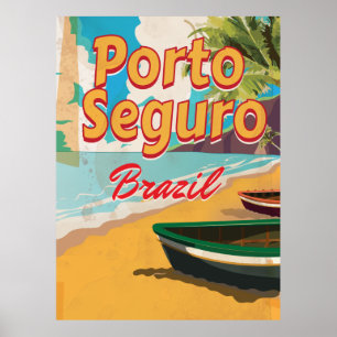 Porto Seguro Brazil Vacation poster