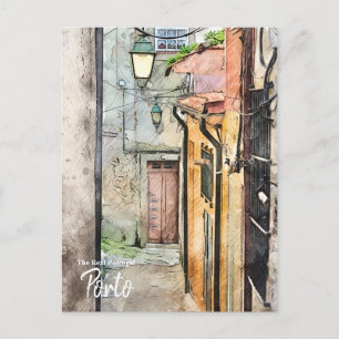 Porto Streets Portugal Postcard