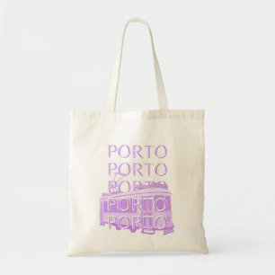 Porto Travel Art, Portugal, Pastel, Minimalist Tote Bag