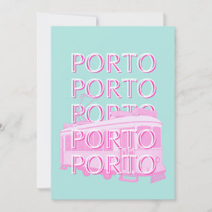 Porto Travel Art, Portugal Travel Art Holiday Card