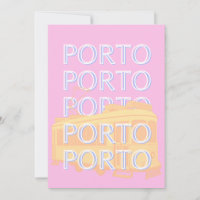 Porto Travel Art, Portugal Travel Art, Preppy Pink