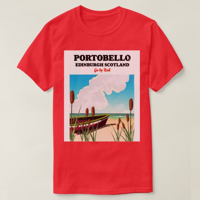 Portobello Beach Edinburgh T-Shirt (Design Front)