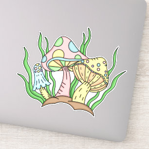 Portobello Mushroom Cute Pastel   