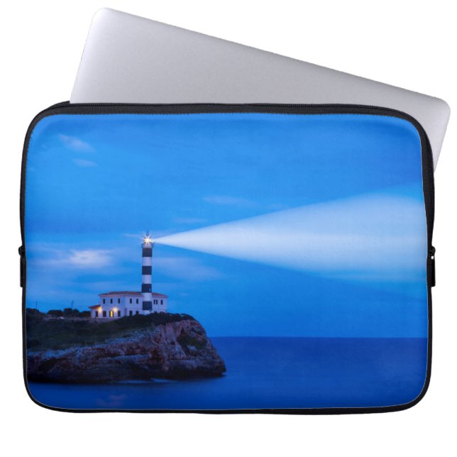 Portocolom Lighthouse Laptop Sleeve (Front)