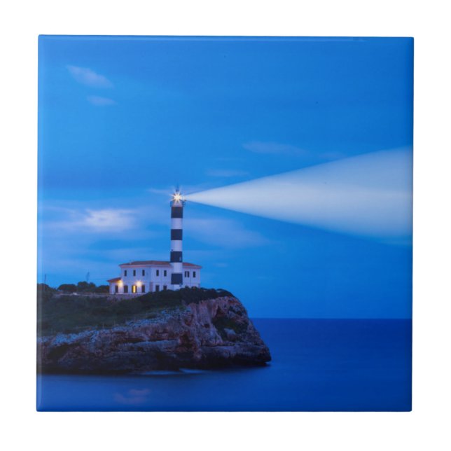 Portocolom Lighthouse Tile (Front)