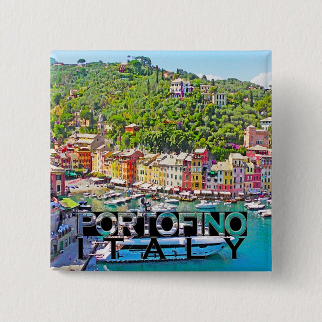 Portofino 15 Cm Square Badge (Front)