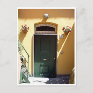 portofino doorway postcard