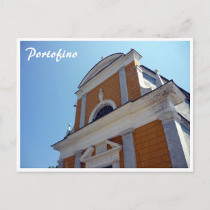 portofino giorgio church postcard