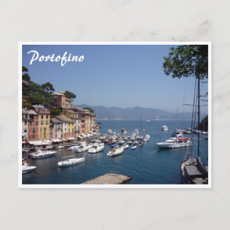 portofino harbour postcard