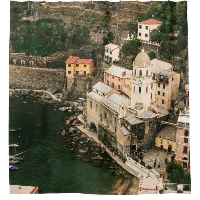 PORTOFINO ITALY SHOWER CURTAIN (Front)