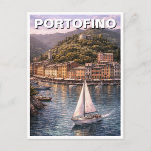 Portofino Italy Travel Postcard