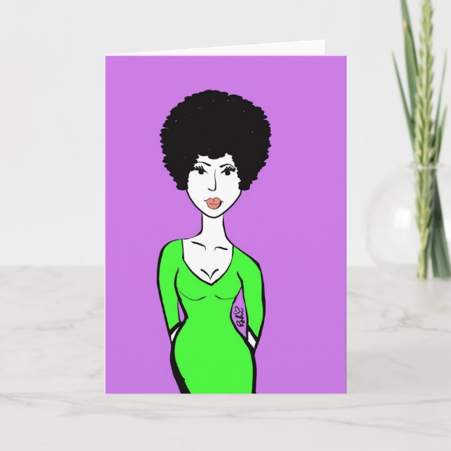 Portra Doodle Greeting Card (Front)