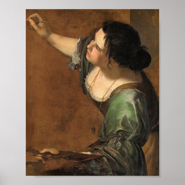 Portrait Allegory Painting Artemisia Gentilesc Poster (Front)