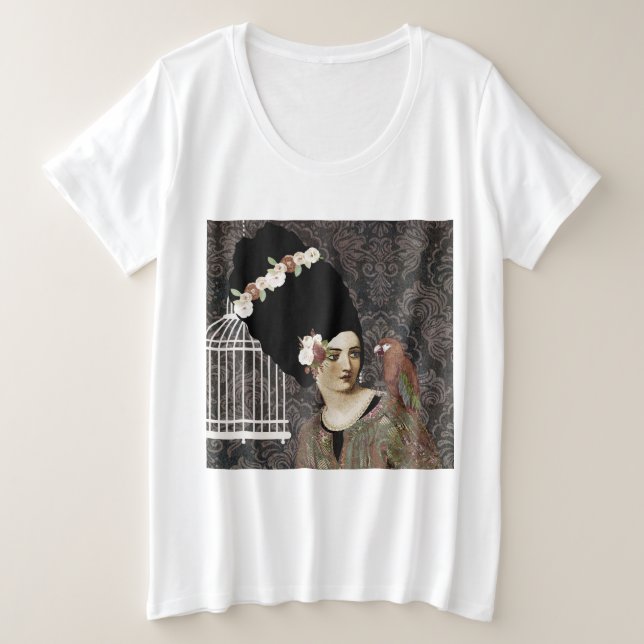 portrait art plus size T-Shirt (Design Front)