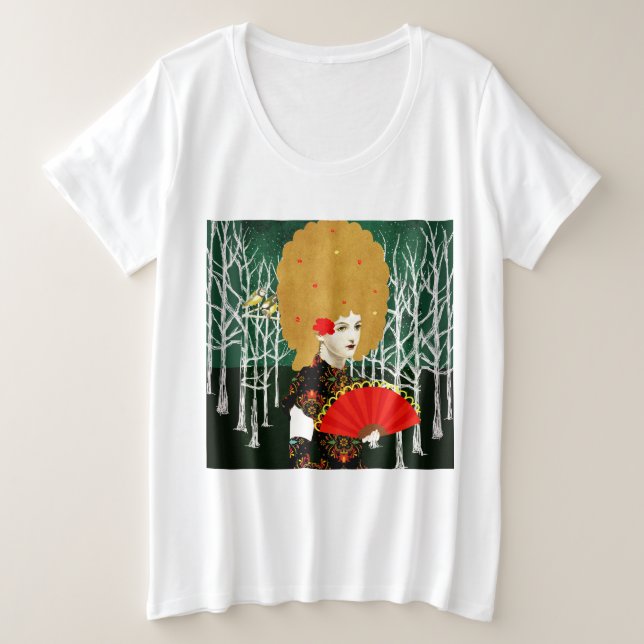 portrait art plus size T-Shirt (Design Front)