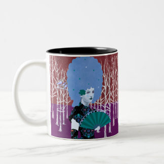 Portrait Art Two-Tone Coffee Mug