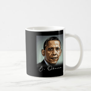 Portrait Barack Obama President Patriotic  Coffee Mug