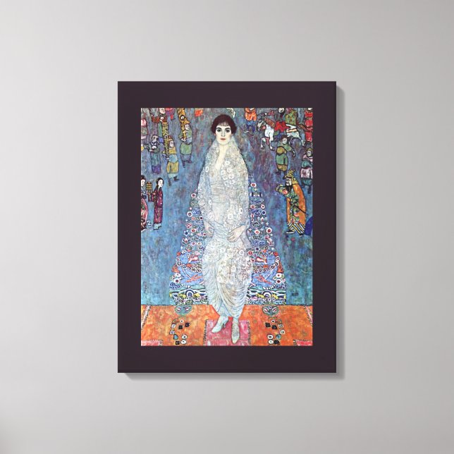 Portrait Baroness Elisabeth Bacchofen Echt, Klimt Canvas Print (Front)