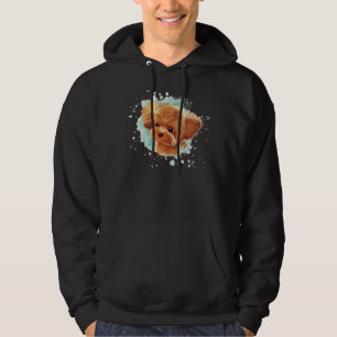 Portrait Brown Poodle So Cute Hoodie