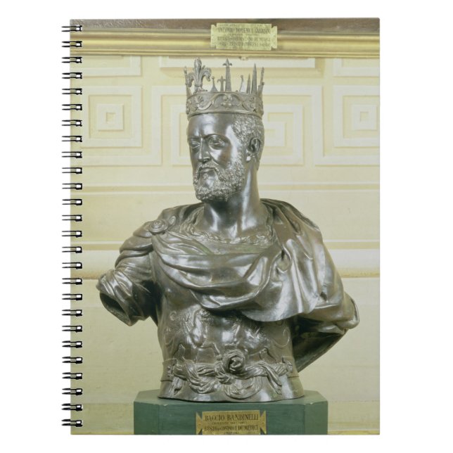 Portrait Bust of Cosimo I de Medici (1519-74) c.15 Spiral Notebook (Front)