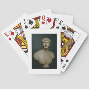 Portrait bust of emperor Trajan (53-117 AD) 1st-2n Playing Cards