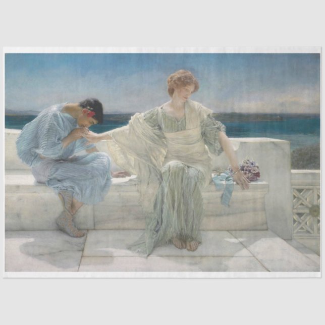 Portrait by the Sea Decoupage Paper (Front)