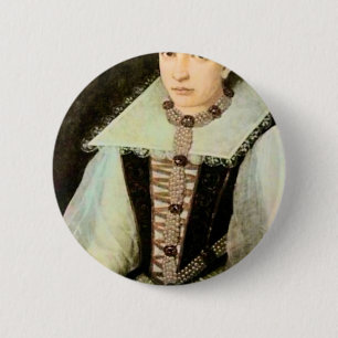 Portrait Countess Elizabeth Bathory 6 Cm Round Badge