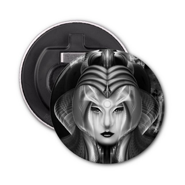 Portrait Cyiria Midnight Bright Rnd Bottle Opener (Front)