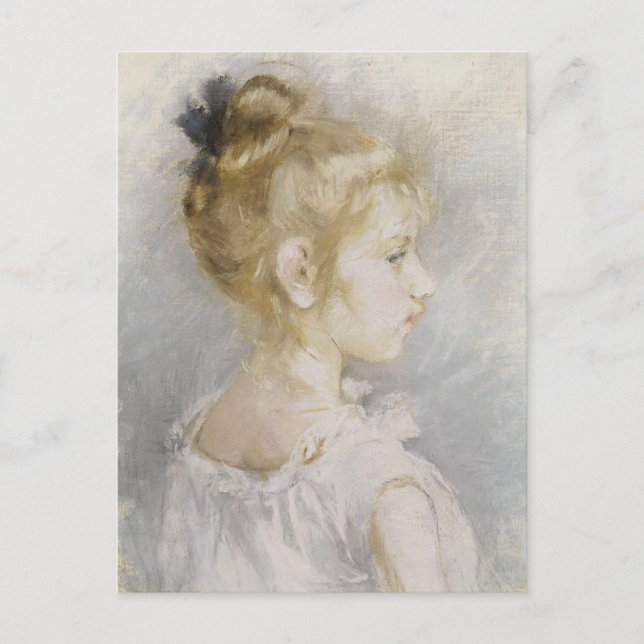 Portrait de Blanche Pontillon | Berthe Morisot Postcard (Front)