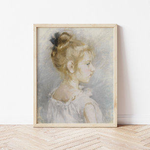 Portrait de Blanche Pontillon   Berthe Morisot Poster