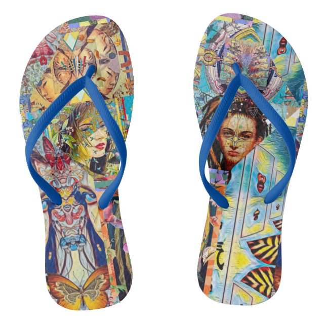 PORTRAIT DESIGNER COLLAGE JANDALS (Footbed)