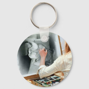 Portrait for Indigo Key Ring