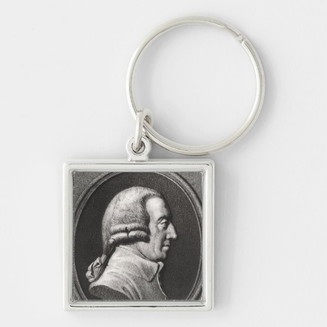 Portrait from a medallion of Adam Smith Key Ring (Front)