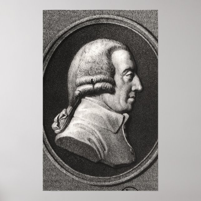 Portrait from a medallion of Adam Smith Poster (Front)