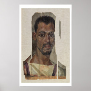 Portrait from Fayum (encaustic wax on wood) Poster