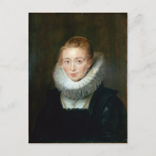 Portrait Maid Honour Infanta Isabella Rubens Paul Postcard