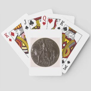 Portrait medal, reverse depicting Gianfrancesco Go Playing Cards