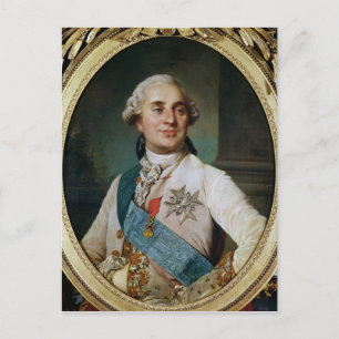 Portrait Medallion of Louis XVI 1775 Postcard